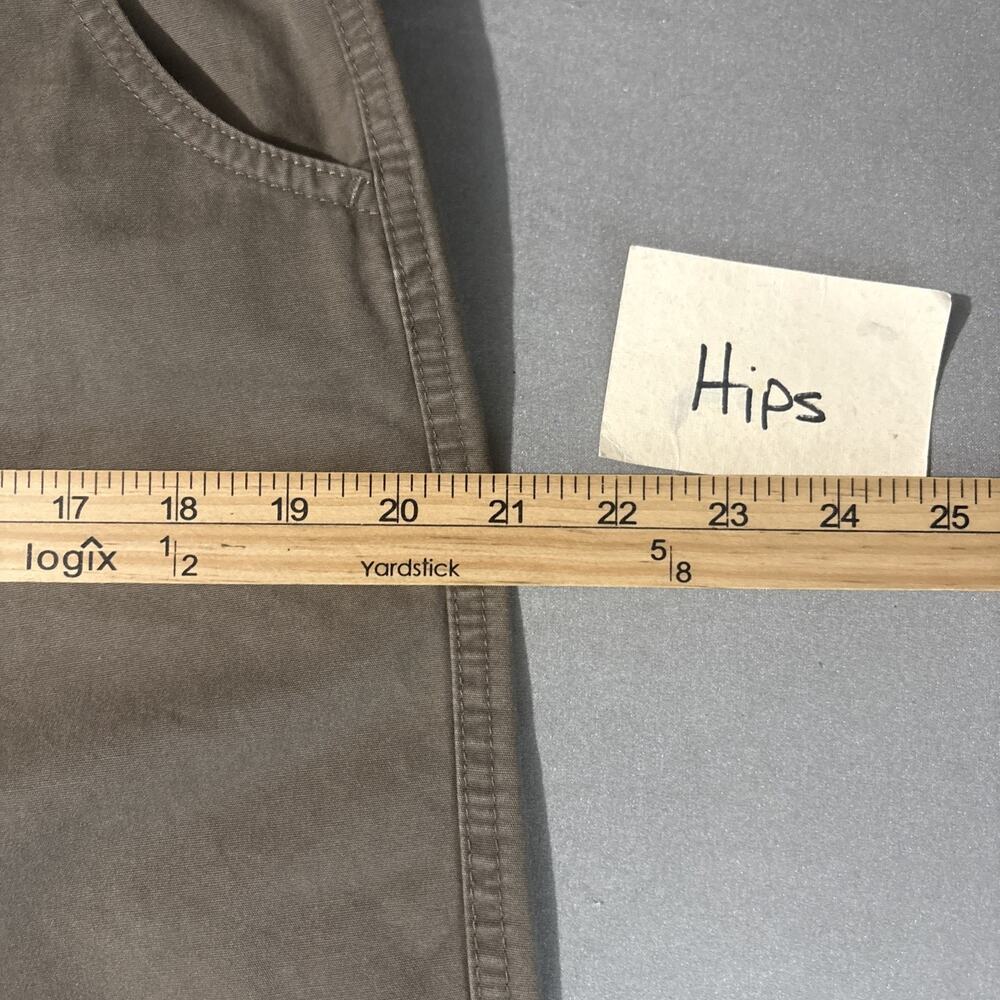 Columbia Canvas Shorts Womens Size 10 Khaki Brown Hiking Gorpcore Granola Girl - Picture 7 of 9
